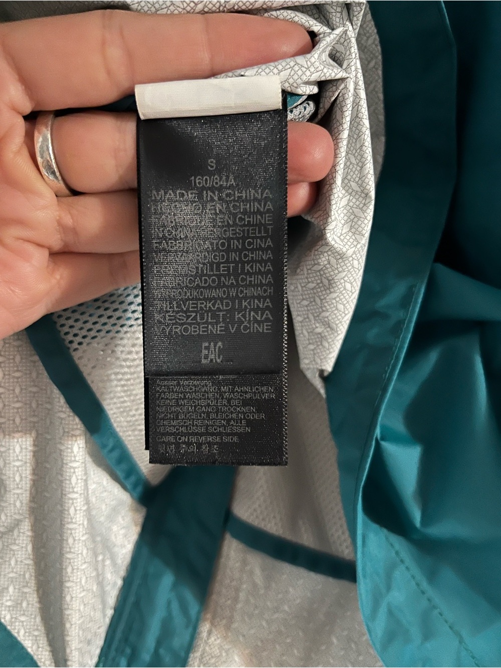 Marmot Dark Teal Hooded Shell Jacket - Picture 9 of 12